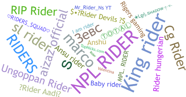 Никнеймы для Riders