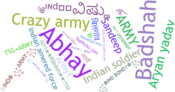 Никнеймы для IndianArmy