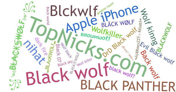 Никнеймы для Blackwolf