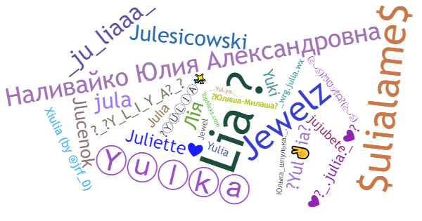 Никнеймы для Julia