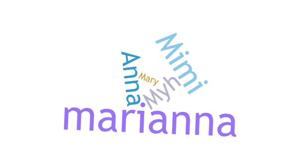 Никнеймы для Marianna