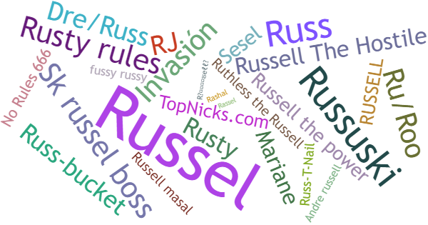 Никнеймы для Russell