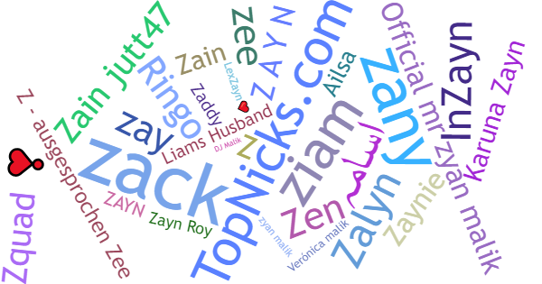 Никнеймы для Zayn