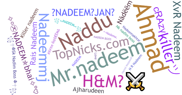 Никнеймы для Nadeem