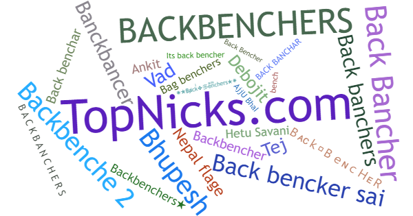 Никнеймы для Backbenchers