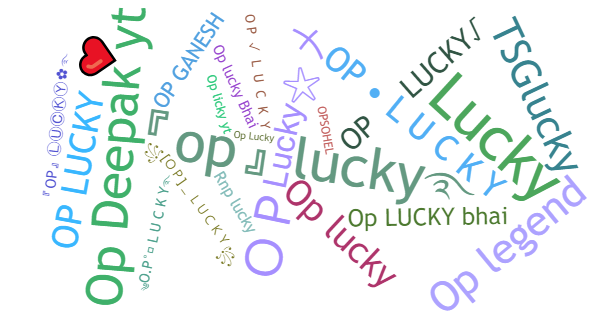 Никнеймы для Oplucky