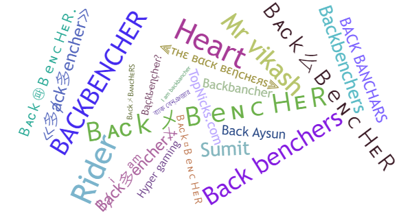 Никнеймы для Backbencher