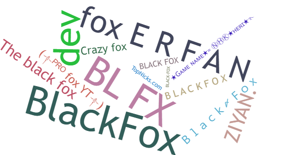 Никнеймы для Blackfox