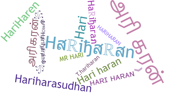 Никнеймы для Hariharan