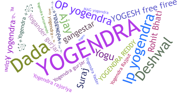 Никнеймы для Yogendra