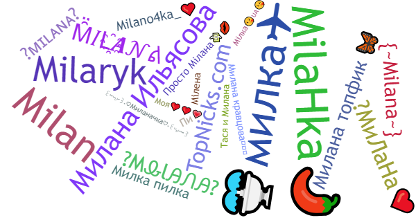 Никнеймы для Milana