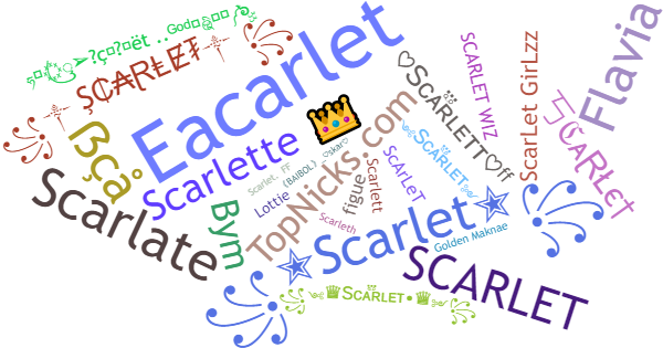 Никнеймы для Scarlet