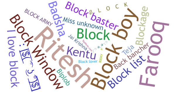 Никнеймы для Block