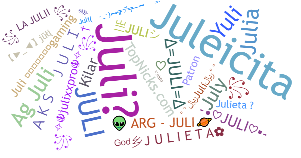 Никнеймы для Juli