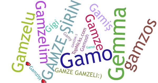 Никнеймы для Gamze