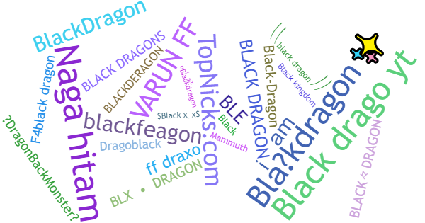 Никнеймы для Blackdragon