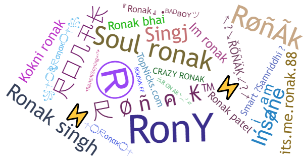 Никнеймы для Ronak