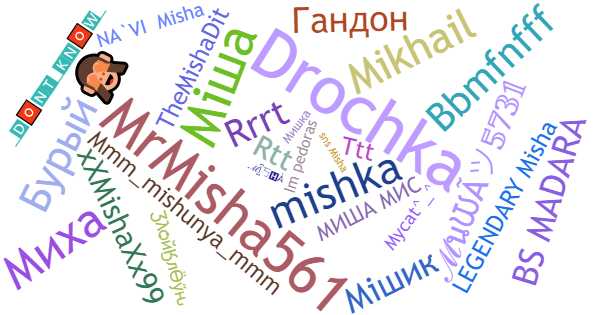 Никнеймы для Misha